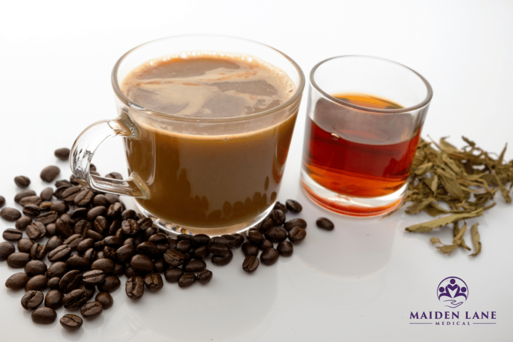 Coffee and alcohol should be limited after pregnancy to help support breastfeeding.